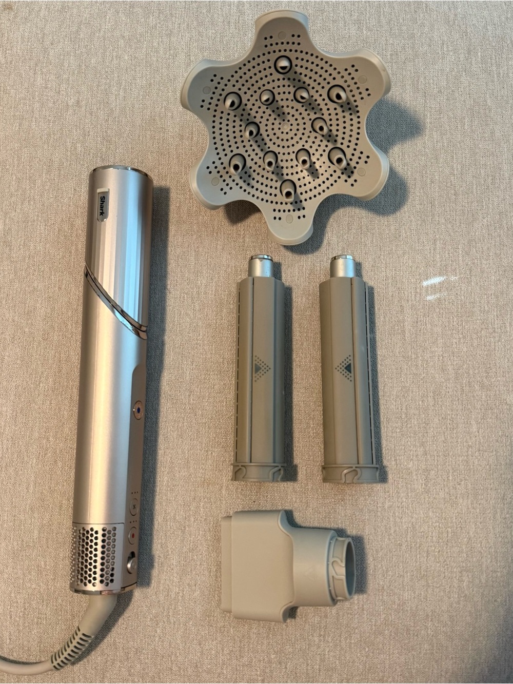 SHARK FlexStyle- Silver (Curly Hair attachments)